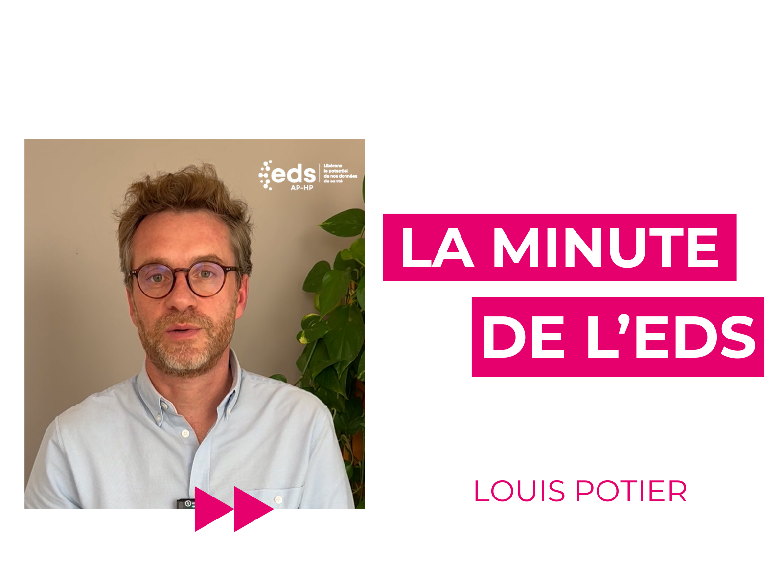 Interview Dr Louis Potier et son projet CODIA pour la minute de l'EDS